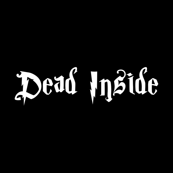 Dead inside надпись