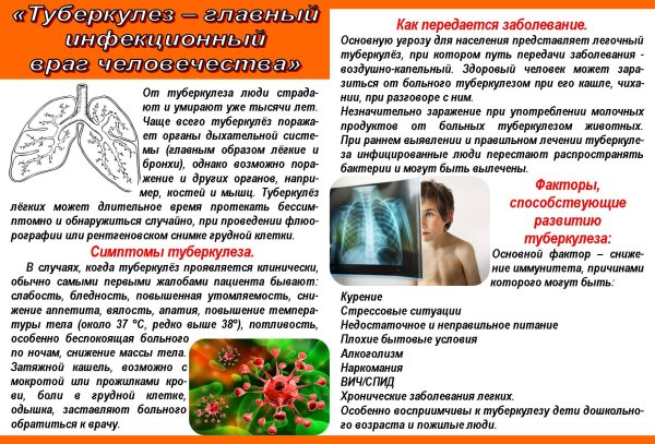 Профилактика заболевания туберкулёза лёгких