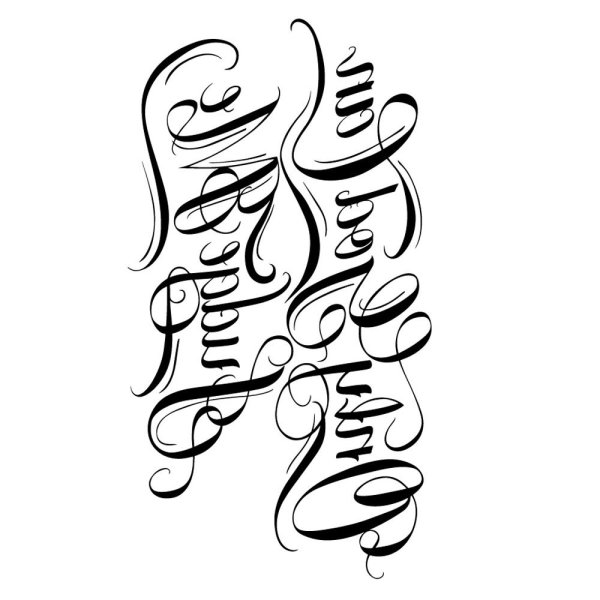 Тату крест на спине