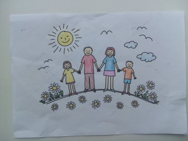 Мультяшные дети на природе