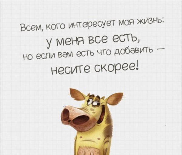 Я не интересуюсь вашей жизнью
