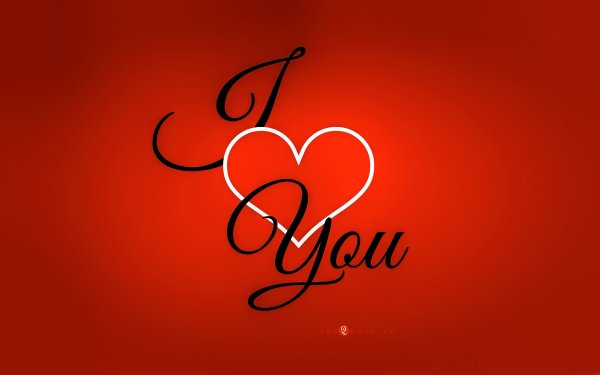 Love на Красном фоне