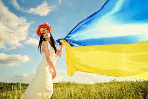 Украина день Незалежности флаг