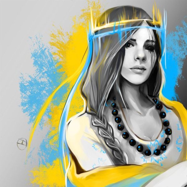 Девушка Украинка арт