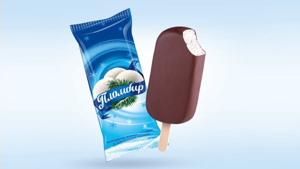 Эскимо пломбир в шоколадной глазури