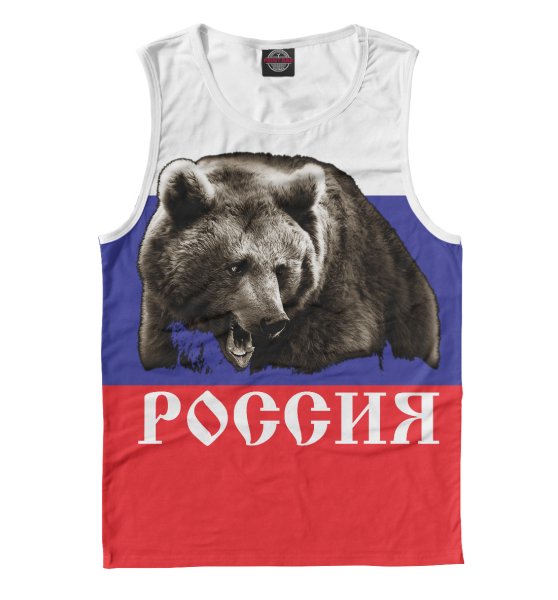 Флаг России медведь я русский