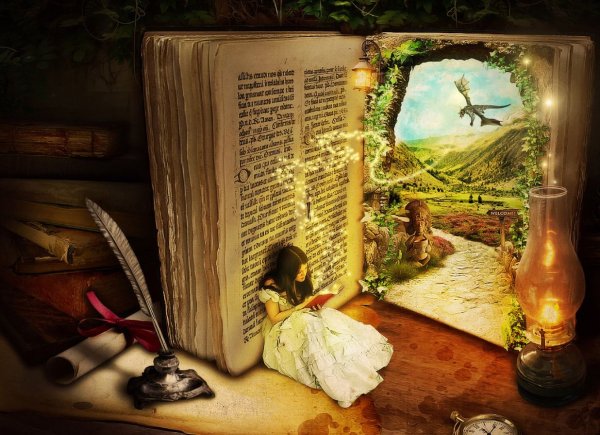 Фон книга сказок