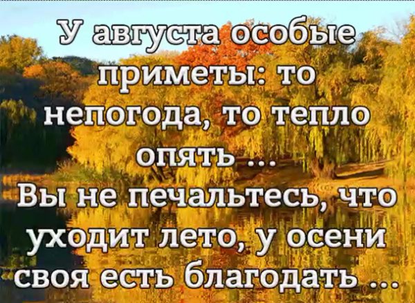 Стихи уходящего лета