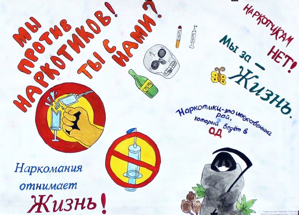 Плакаты по наркомании