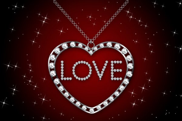 Сердечко с надписью Love