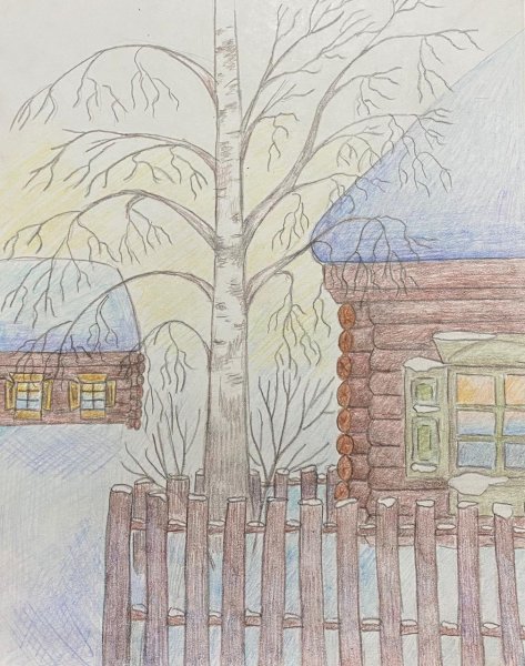 Рисунок родимый край