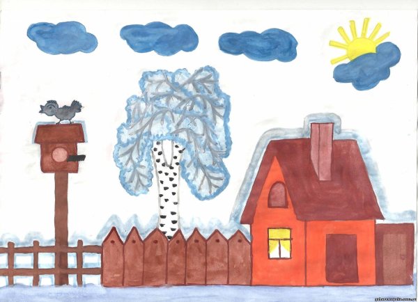 Рисунок родимый край