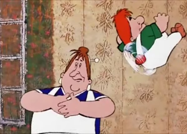 Мультфильм Карлсон который живет на крыше Фрекен бок