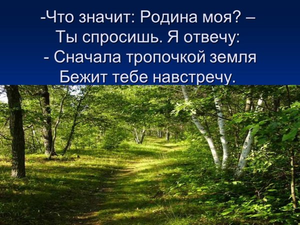 Что значит Родина