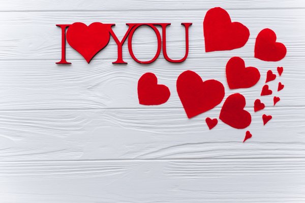 Картина с надписью Love