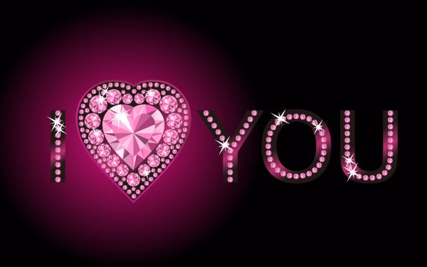 Обои с надписью i Love you