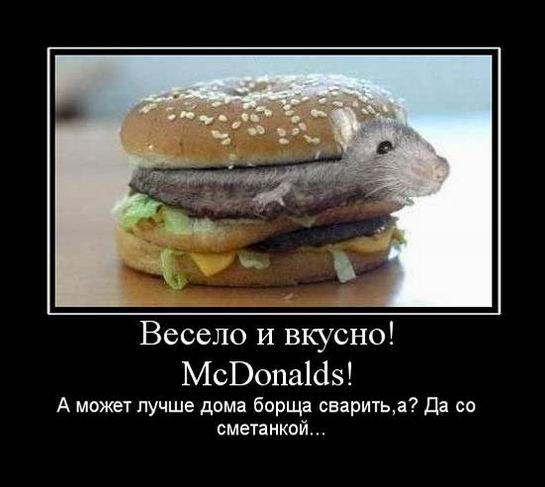 Приколы про фаст фуд