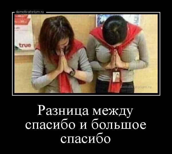 Разница между благодарствую и благодарствуйте