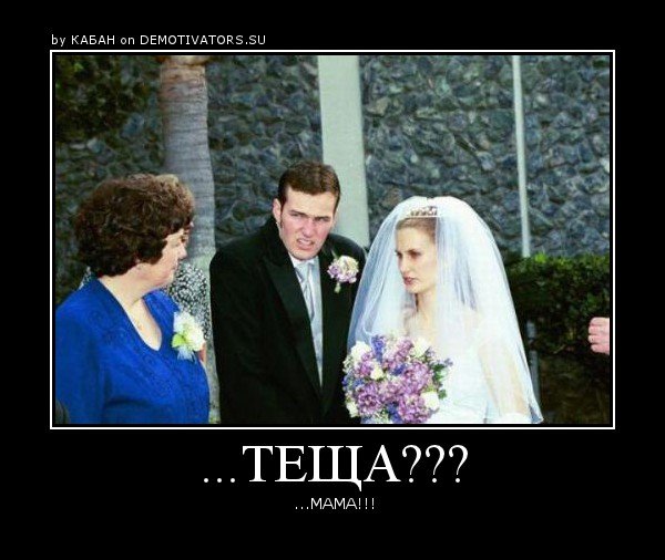 Смешные демотиваторы про тещу