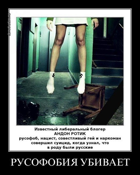 Русофоб демотиватор
