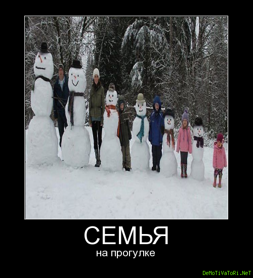 Демотиватор спортивная семья