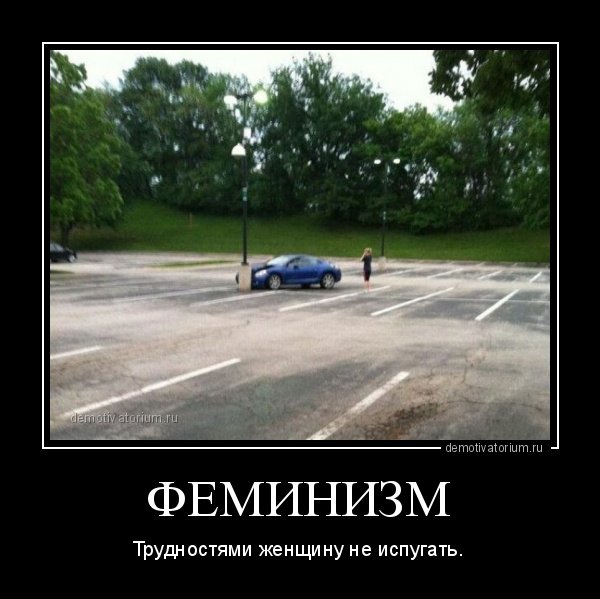 Демотиваторы про феминисток