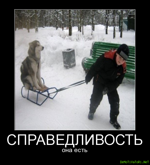 Справедливость демотиватор