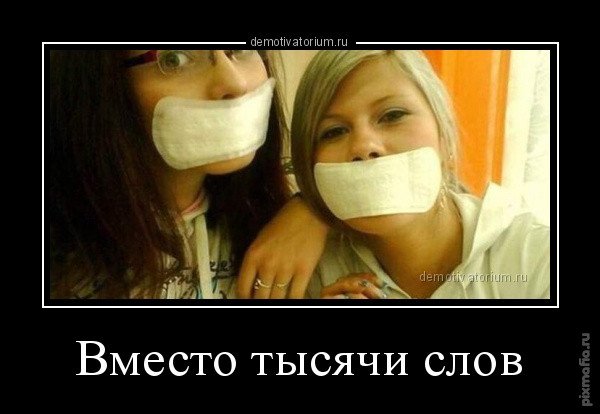 Вместо тысячи слов демотиватор