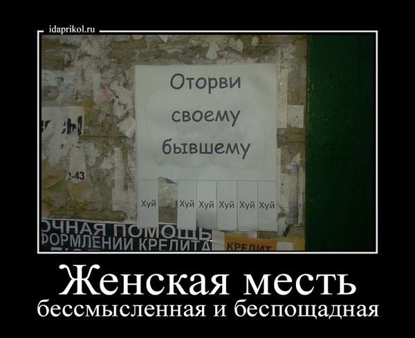 Юмор женская месть