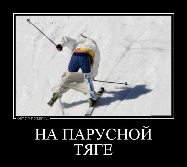 Жена на лыжах демотиватор