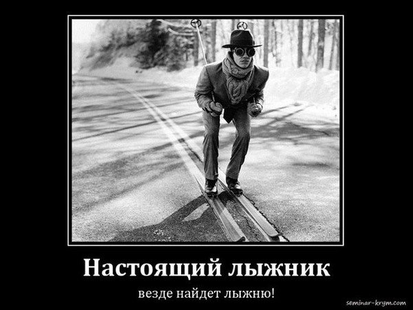 Лыжи прикол