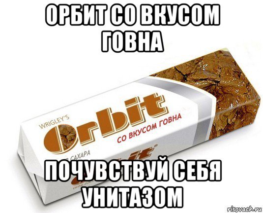 Орбит со вкусом говна Мем