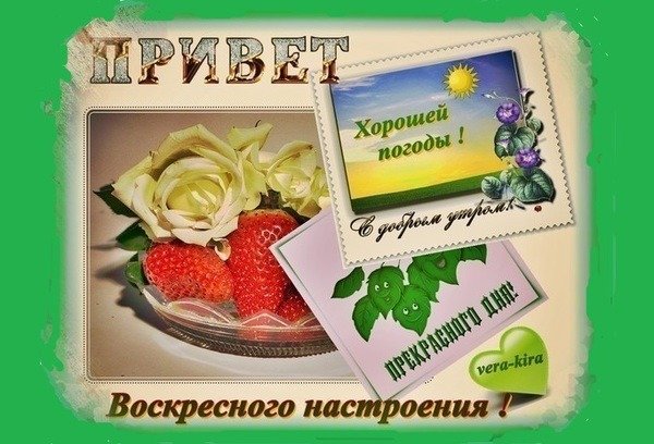 Хорошего воскресенья пожелания