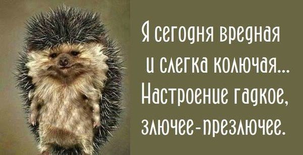 Иногда бывает такое настроение