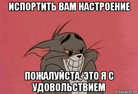 Ты испортил мне настроение