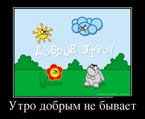 Утро добрым не бывает
