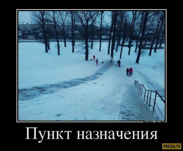 Пункт назначения демотиваторы
