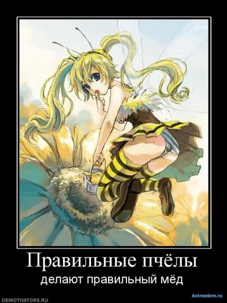 Пчела демотиватор