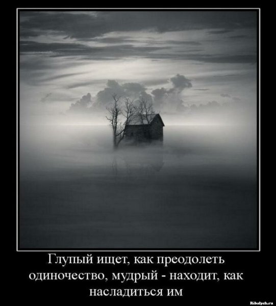 Демотиваторы про одиночество