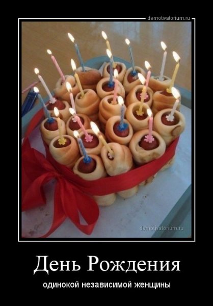 Демотиваторы с днем рождения прикольные