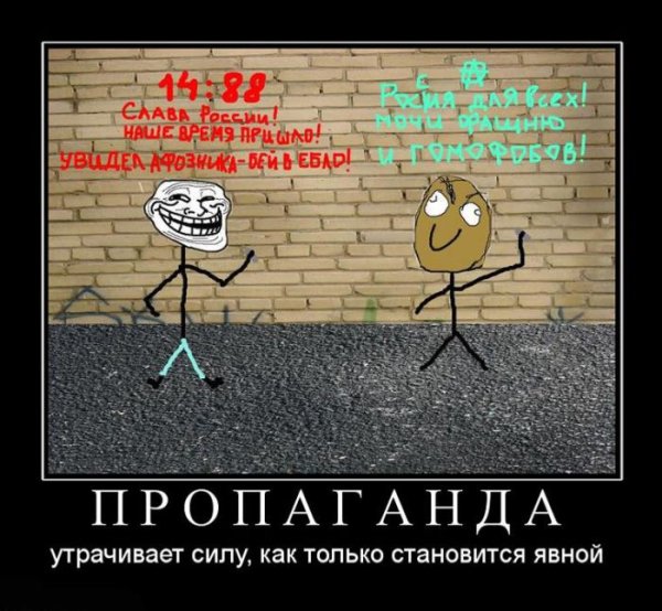 Пропаганда демотиваторы