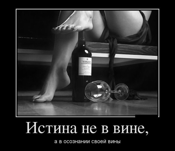 Демотиваторы про вино
