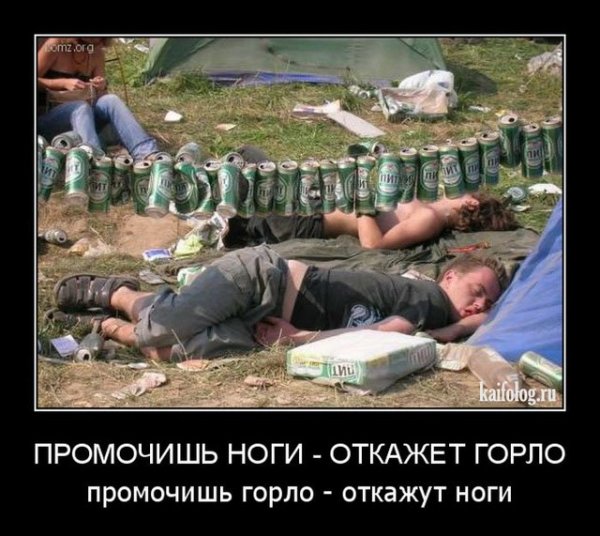 Демотиваторы про алкоголиков