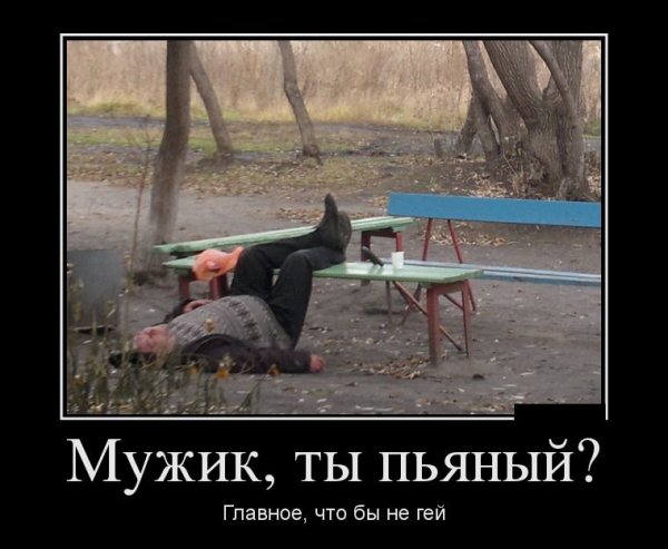 Демотиваторы пьяные мужики