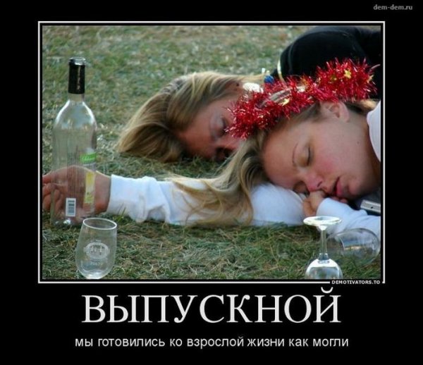 Демотиваторы про пьяных девушек