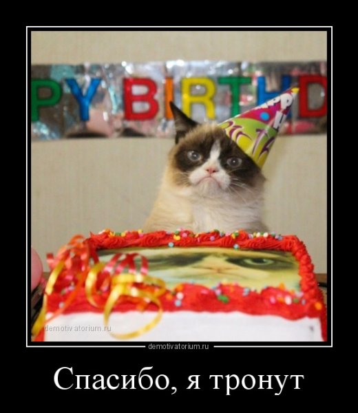 С днюхой демотиватор