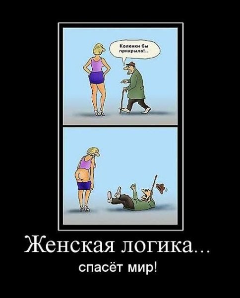 Женская логика демотиватор