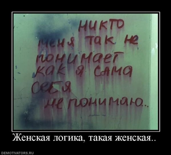 Женская логика демотиватор