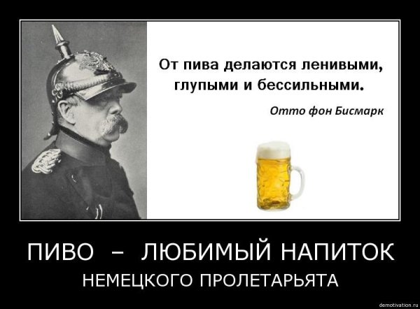 Пью пиво демотиватор