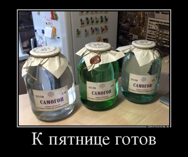 Пятничная пьянка демотиватор